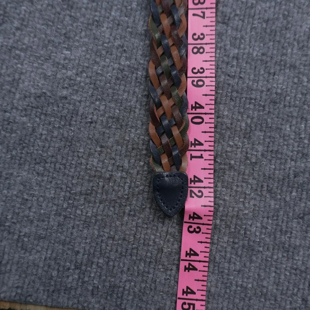 Braided Leather Belt Unisex 32